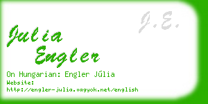 julia engler business card
